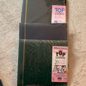 NWOT top loading scrapbooks.,Black, Green. Will sell separate or together.